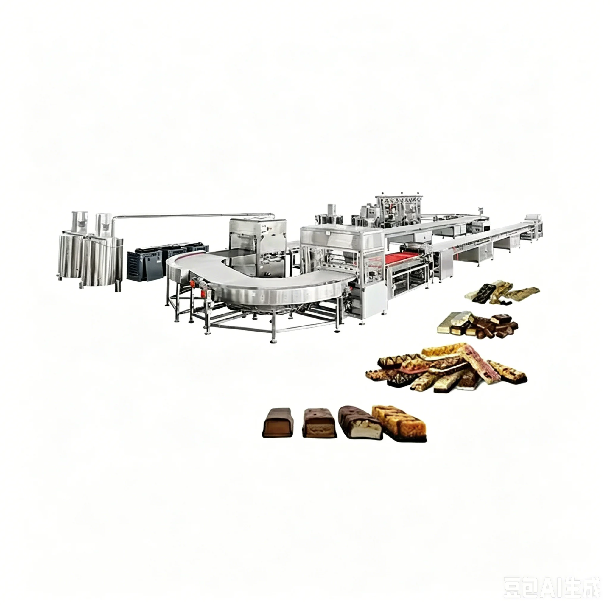 Automatic Cereal Bar Production Line Chocolate Energy Protein Bar Production Line FL Customized