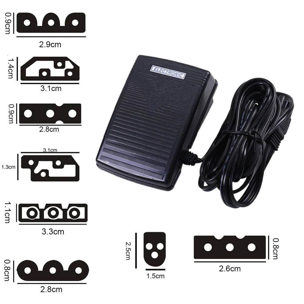 Sewing Machine Foot Pedal Speed Adjustor Controller Motor Accessories Control Switch PowerCord Electronic For Brother Singer