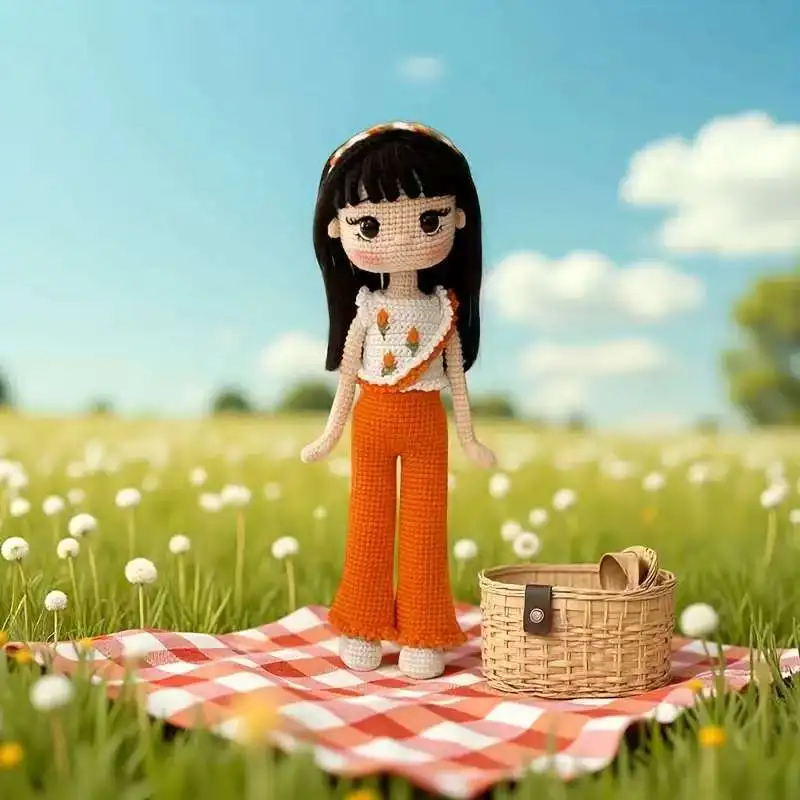 Handmade DIY Knitting Doll Animal Crochet Sarah Dolls Kit For Home Accessories Pattern Craft Toy Ornaments Handmad
