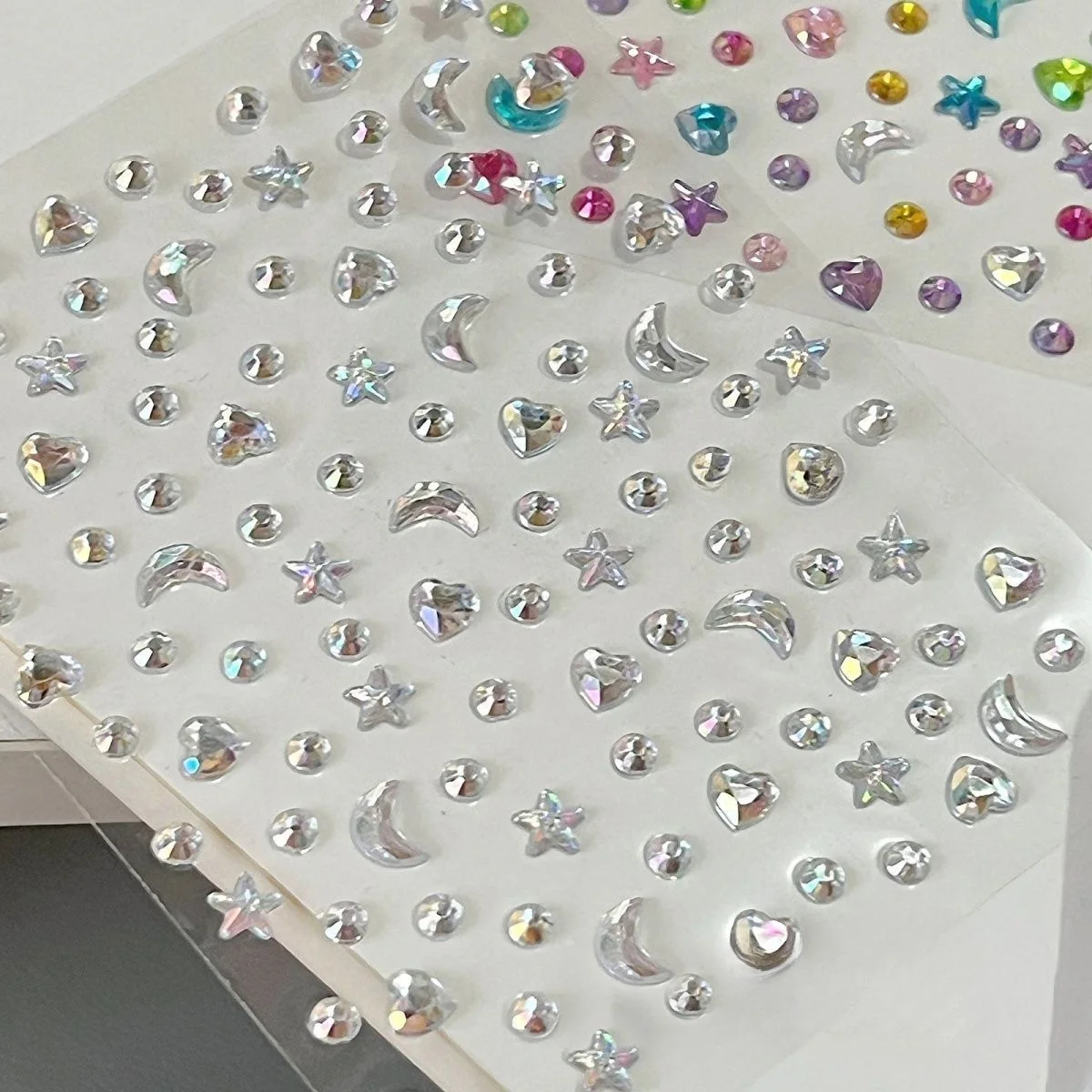 

3D Rhinestone Star Moon Heart Glitter Stickers Cute Kpop Journaling Deco Stickers Aesthetic for Kids Kawaii Stationery