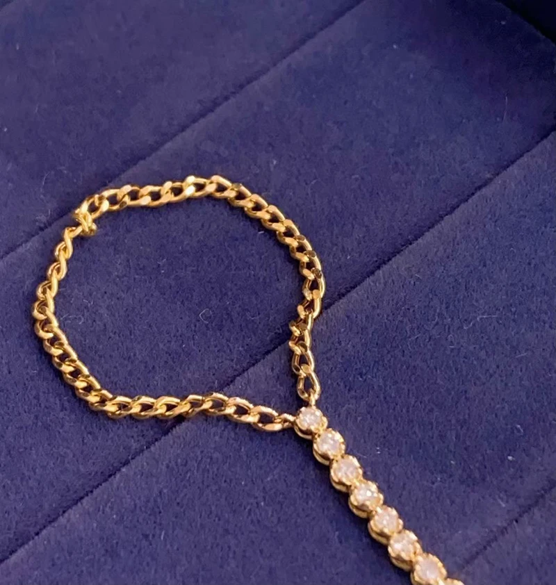 سوار ذهبي وردي للنساء ، سوار ماسي طبيعي حقيقي ، مجوهرات زفاف راقية ، قيراط