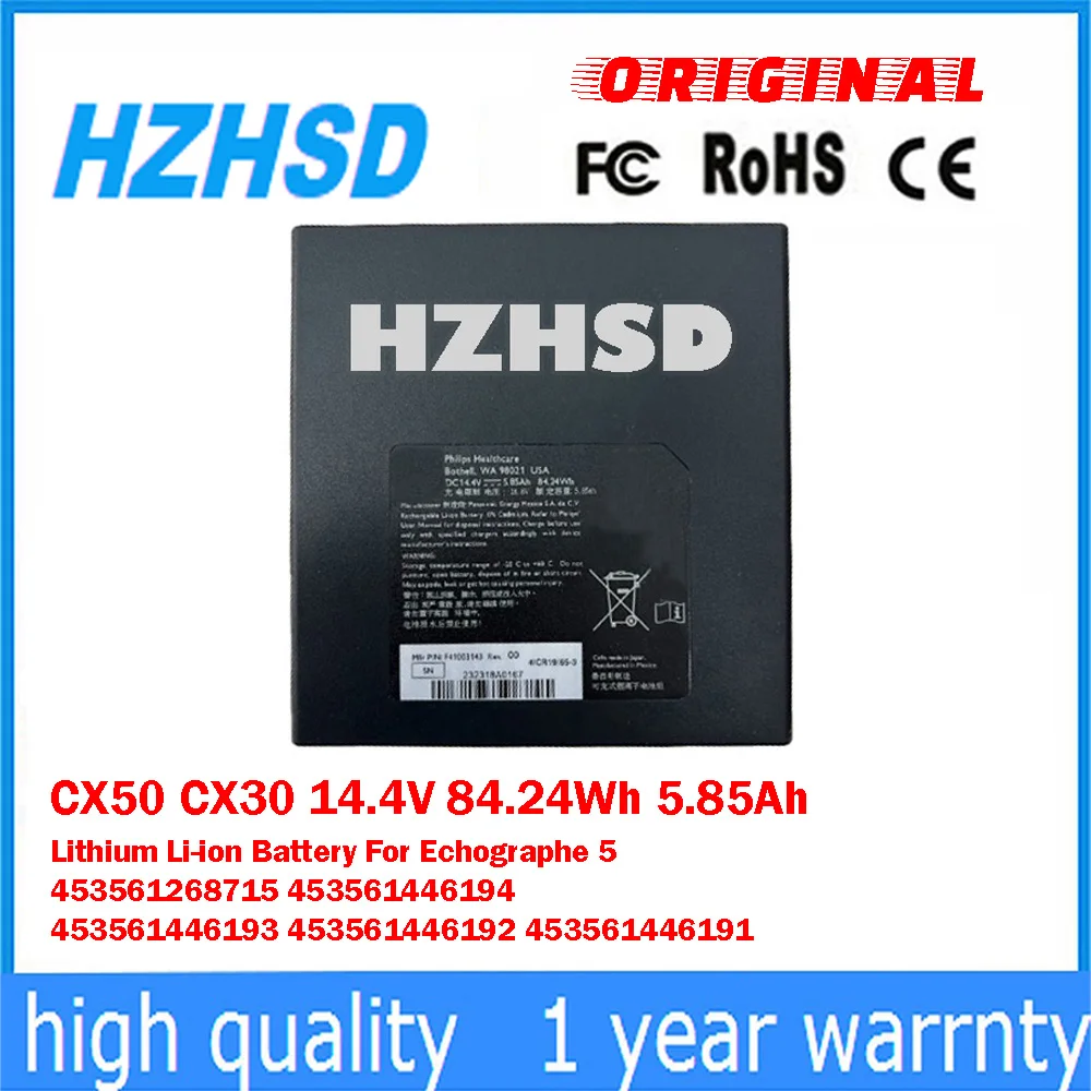 

Литиевая батарея CX50 CX30 14.4V 84.24Wh 5.85Ah для Echographe 5 453561268715 453561446194 453561446193 453561446192 453561446191
