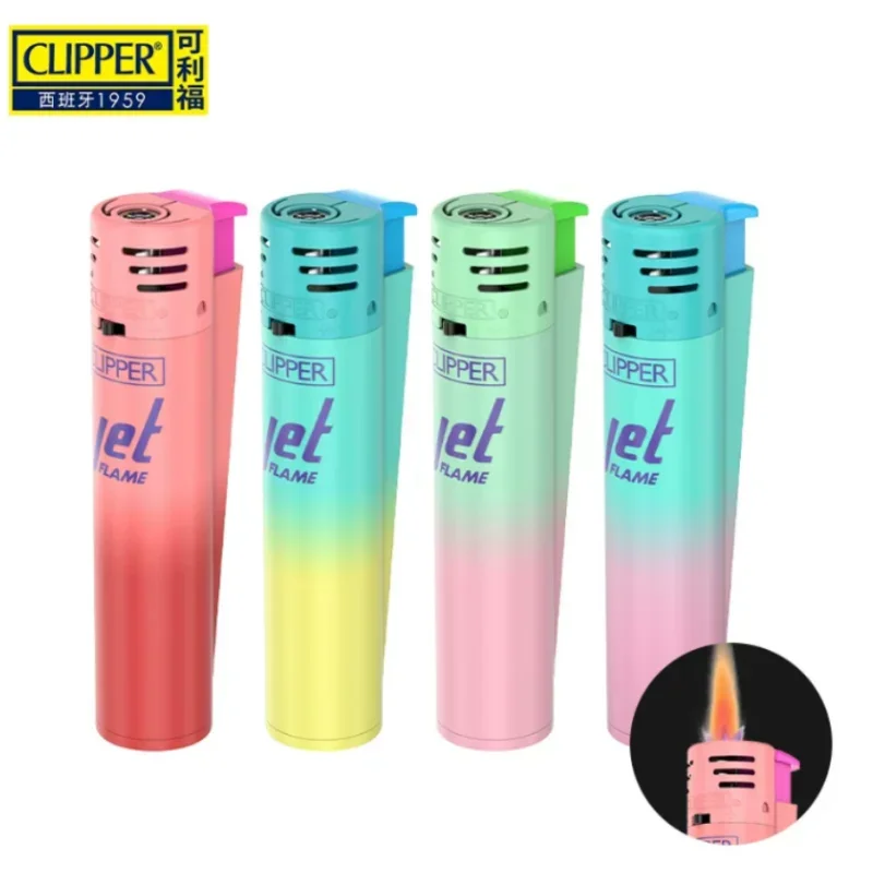 New Butane Gas Is Lighter, Lighter, Straight Gradient, Windproof, Pink, Lighter Inflatable, Collectibles Lighters Smoking view 6