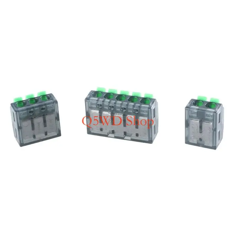 Q5WD 75Pcs 2/3/5 Port Electrical Lever Wire Connectors Fast Connection Terminals