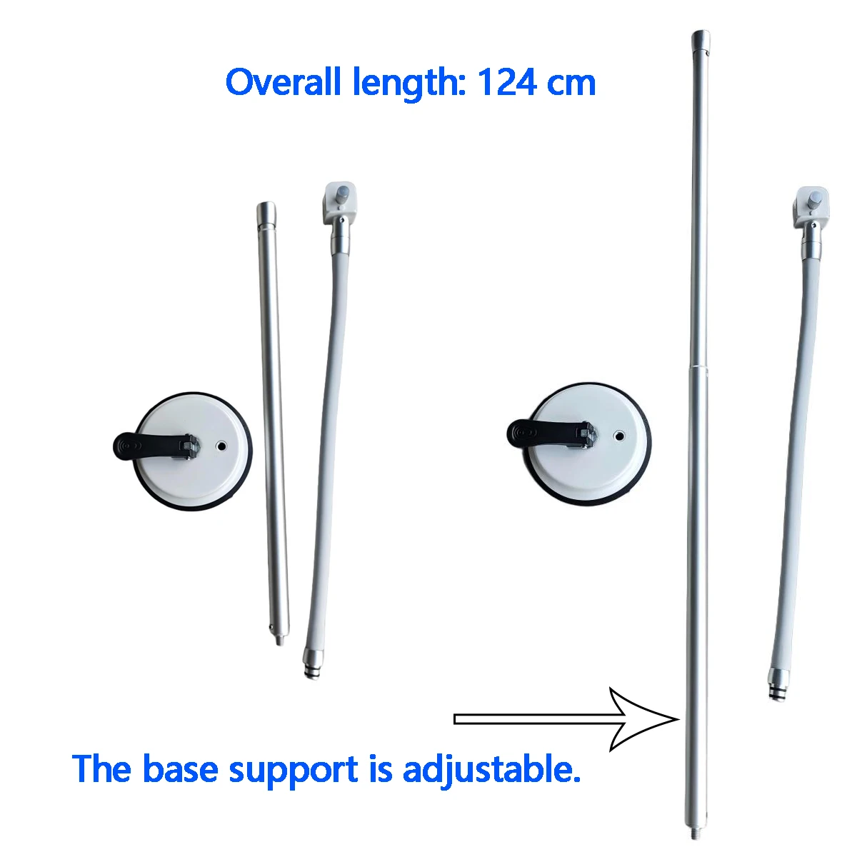 New Floor‑Standing Dental Saliva Ejector Holder,Suction Tube Support Bracket,Simple Efficient for Single‑Operator Dental Clinic