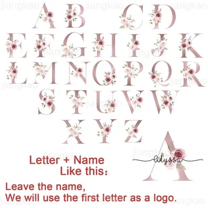 Personalisierte Becher mit anfänglichem Blumennamen, Sonderglas, Tee, Kaffee, heiß 8 Hauptverkaufstasse Schokolade - №6