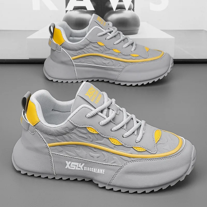 

Large Size 39-48 Men Platform Vulcanized Shoes Breathable Wear-resistant Casual Sneakers Designer Man Luxury Running Sport Shoes