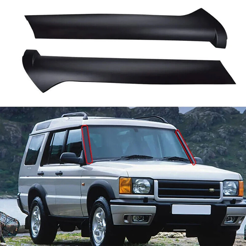 1 Pair Front Window Windshield A-Pillar Panel Molding Trim For 1999-2004 Discovery Outside Left & Right Side A-Pillar