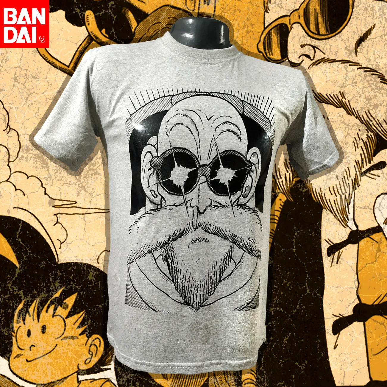 

Dragon Ball Krilin Dalai Lama Parody Print T Shirt Men 2026 Summer White Oversized Tee Anime Streetwear Harajuku Loose Cotton