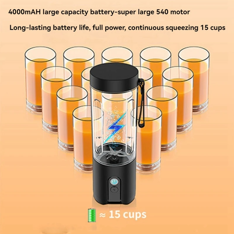 

Portable Blender Juicer Personal Size Blender For Shakes And Smoothies USB Rechargeable Powerful Blenders
