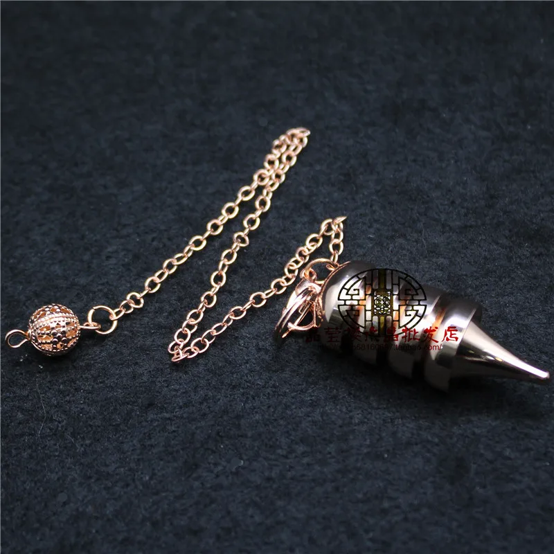 Metal Pendulum for Divination Biolocation Radiesthesia Dowsing Rod Shuttle Spiritual Healing Pendulum Product Pendulos