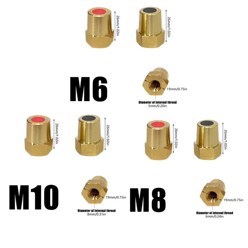 2Pcs Wire Binding Post Thread Screw M6 M8 M10 Lithium Battery Weld Inverter Clamp Power Supply Connector Terminal