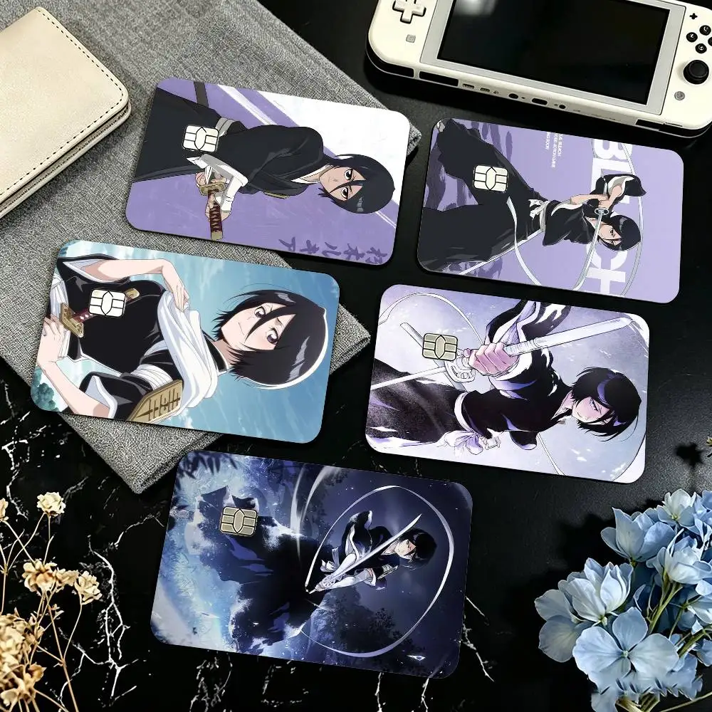 Anime B-Bleach-ES R-Renji Abarai  Credit Card HD Stickers Game Card Decal Small Chip Waterproof Sticker Gift