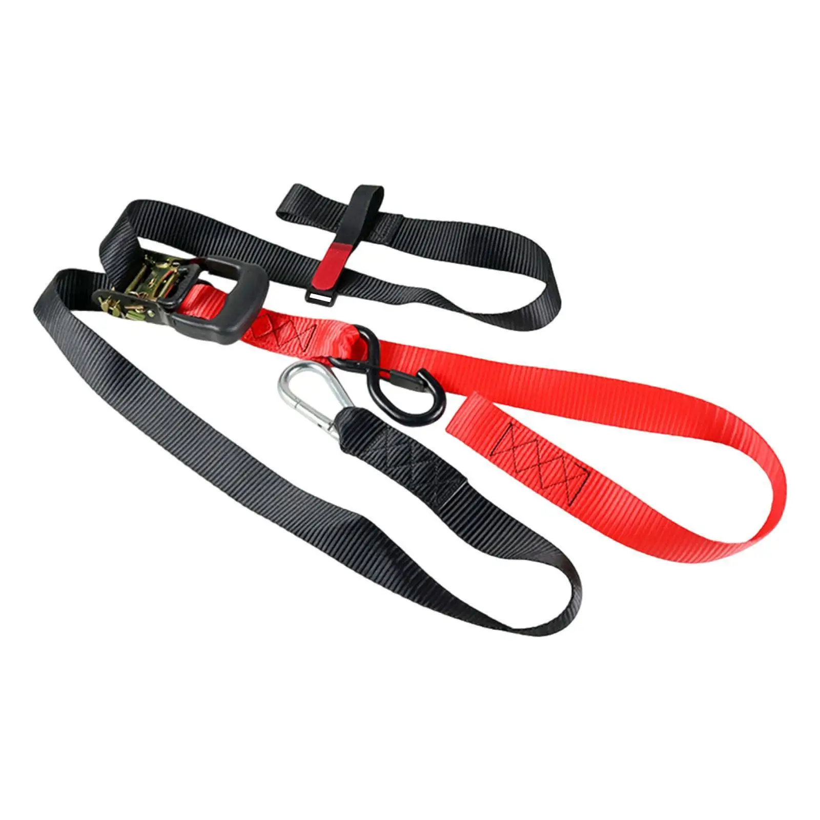 Motorcycle Tie Down Strap Easy Installation with S Hook and Buckle Universal Handlebar Strap Lashing Strap cam Buckle Tie Downs