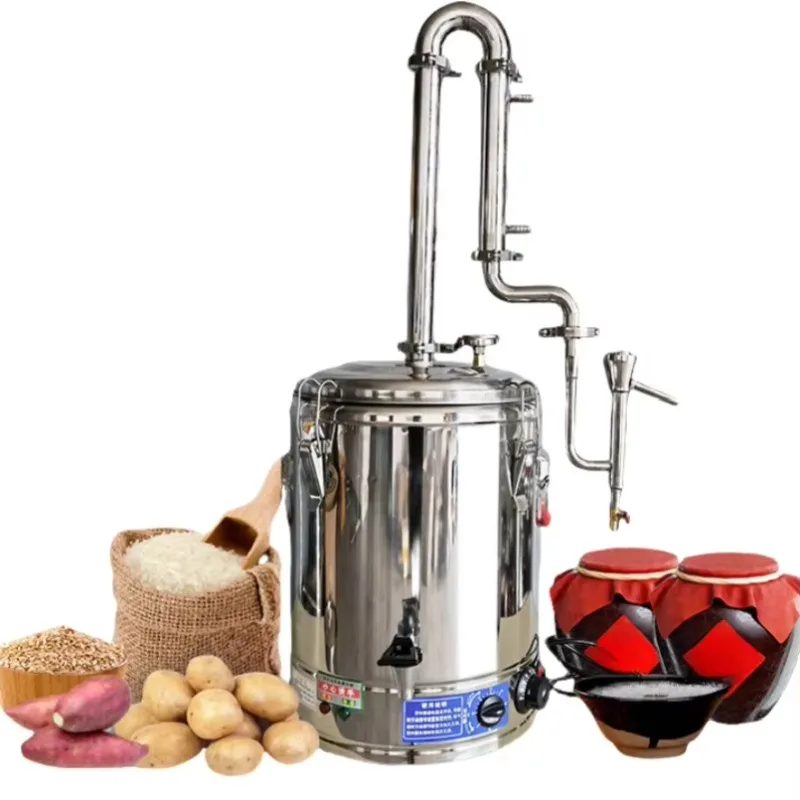 Restaurant Grade Customizable Alcohol Distiller Machine Household Stainless Steel Wine Water Still