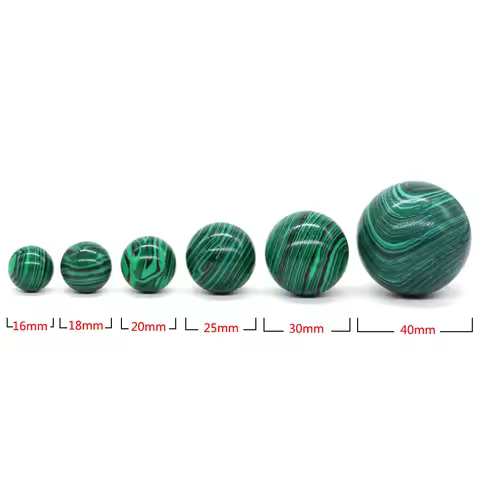 16mm 18mm 20mm 25mm 30mm 40mm Balls Malachite Turquoise Srone Sphere Reiki Healing Mineral Specimen Globe Chakra Home Decor Gift
