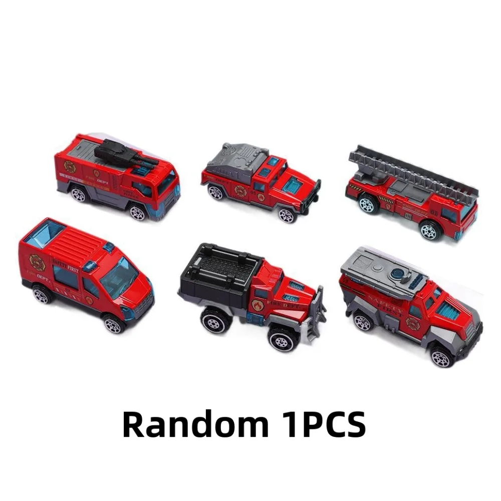 

New Mini Fire Truck Car Plastic Metal Realistic Truck Model Children's Diecast Alloy Fire Rescue Truck Vehicle Birthday Gift