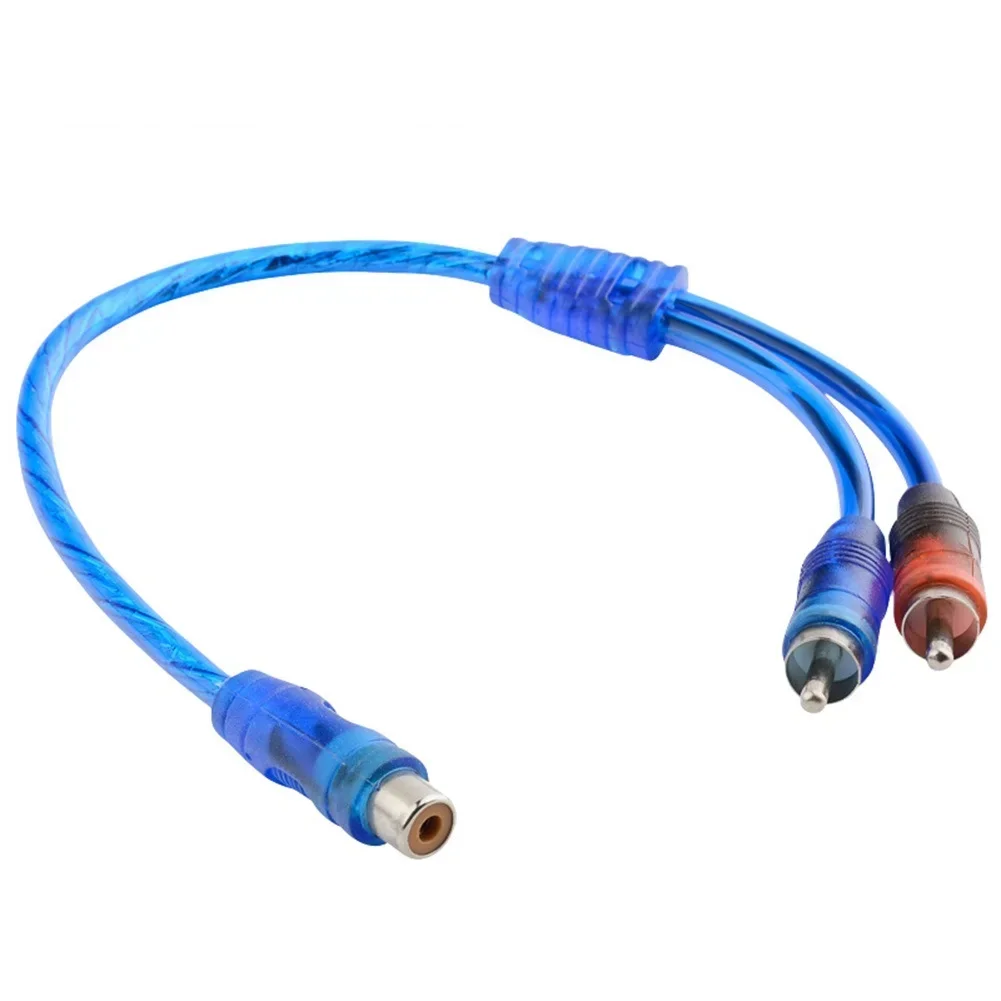 

Listen to High Quality Audio with Car Audio Cable 1 Female to 2 Male Adapter Wire Splitter Signal Connector