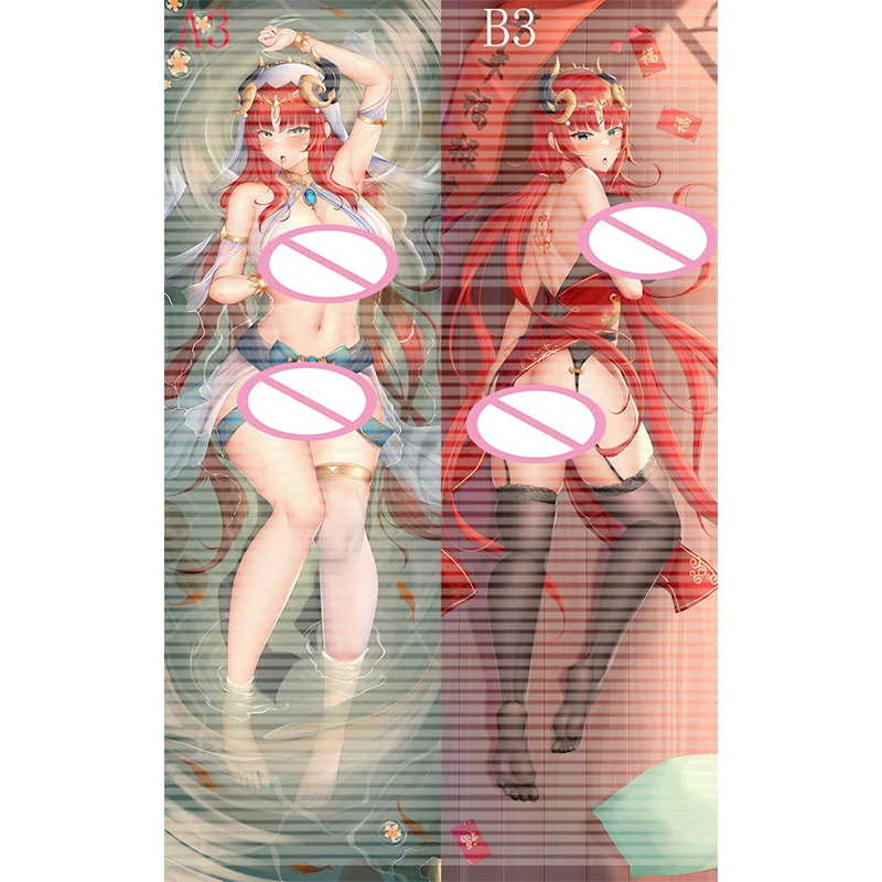 Genshin Impact Nilou Dakimakura Anime Cosplay Double-Sided Pillow Case Life-Size Pillow Cover Sexy Beauty Body Pillowcase Gift