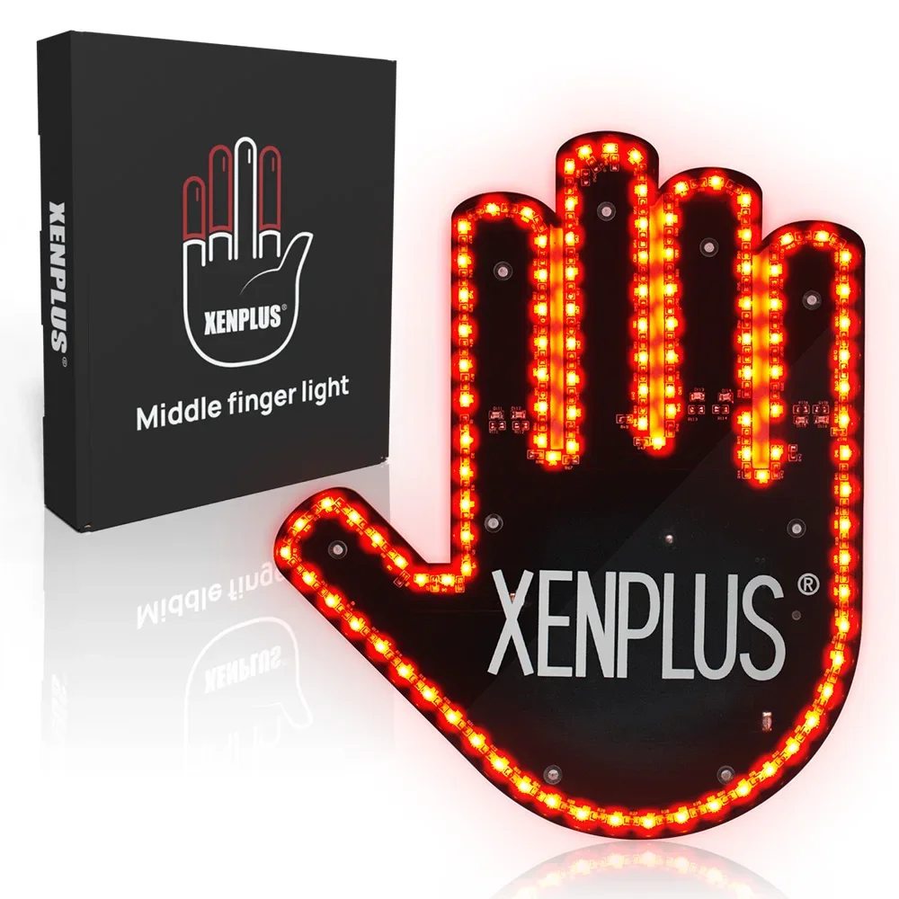 2025 hot-sale product XENPLUS Hilarious Wave and Middle Finger Light for Your Car TOP GADGET GIFT 2025