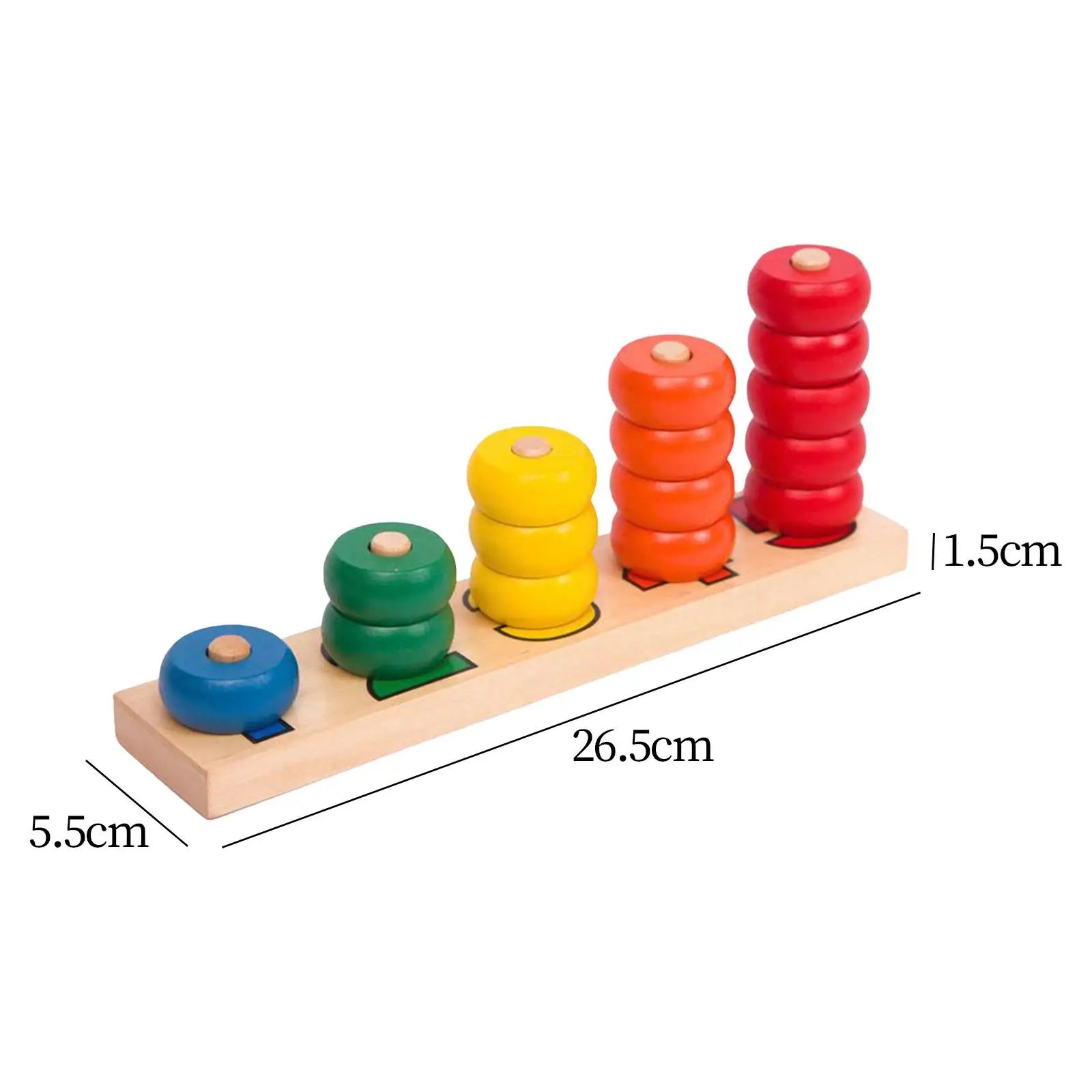 Math Counting Wooden Number Blocks Toy, Manipulativos de Matemática, Conta para Classificação, Subtração, Decomposição, Coleção Adição