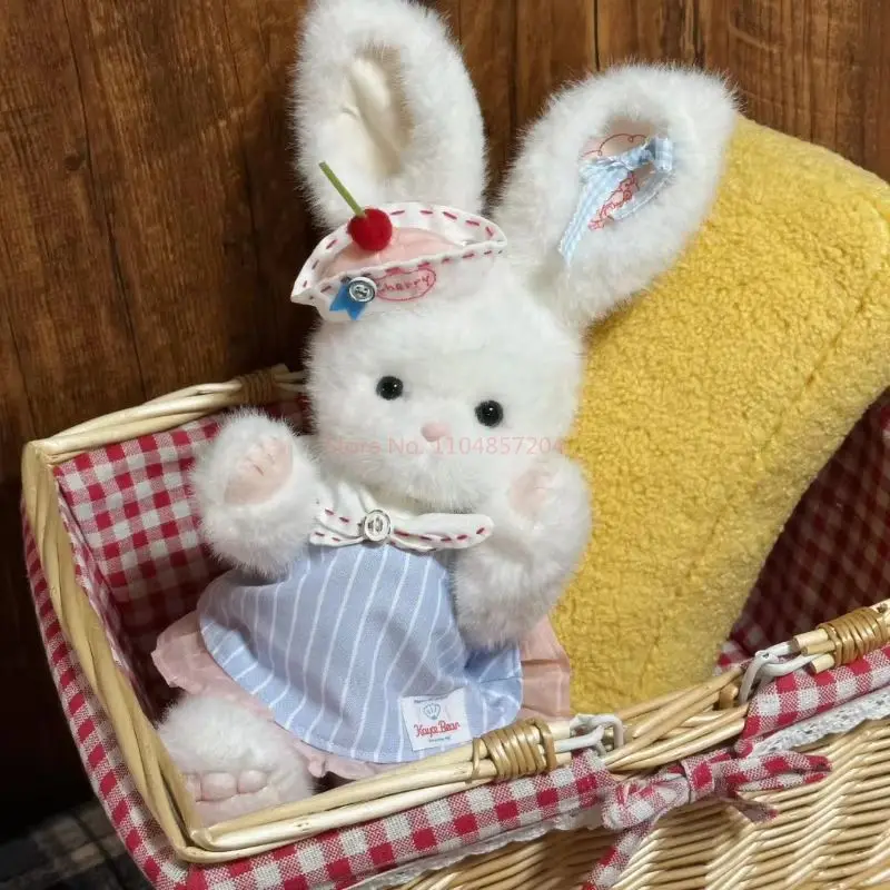 Original kayce urso a pastelaria oceânica chef coelho boneca de segurança calmante animal de pelúcia bonito caixa premium presente de aniversário das meninas