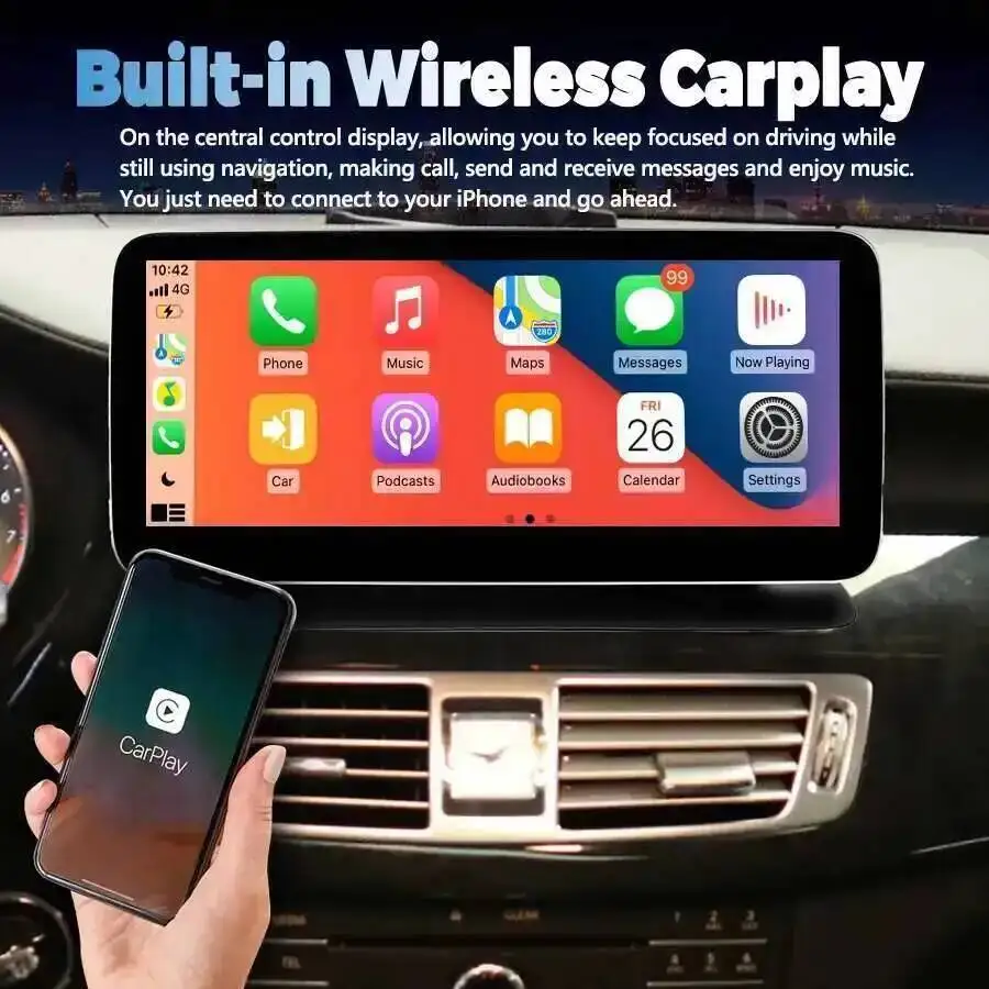 Android Touch Screen For Benz CLS Class W218 2010-2015 Car Radio Stereo Carplay Multimedia Video Player GPS Navigation Head Unit