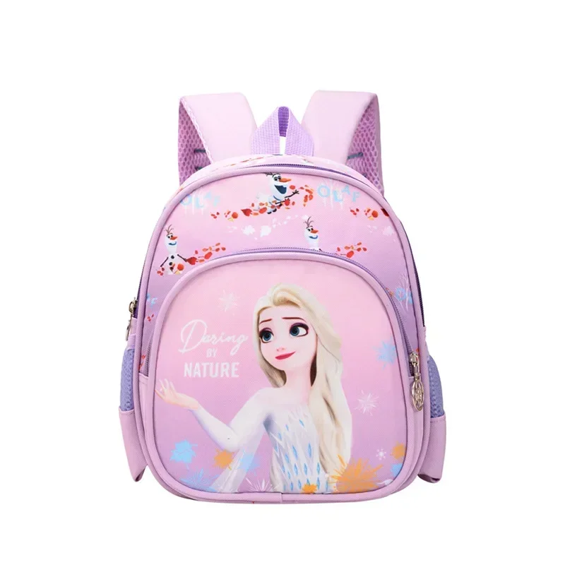 MINISO Disney Frozen Elsa Princess Cute Cartoon Girls School Backpack Casual Fashion Large Capacity Waterproof Dual-Shoulder Bag