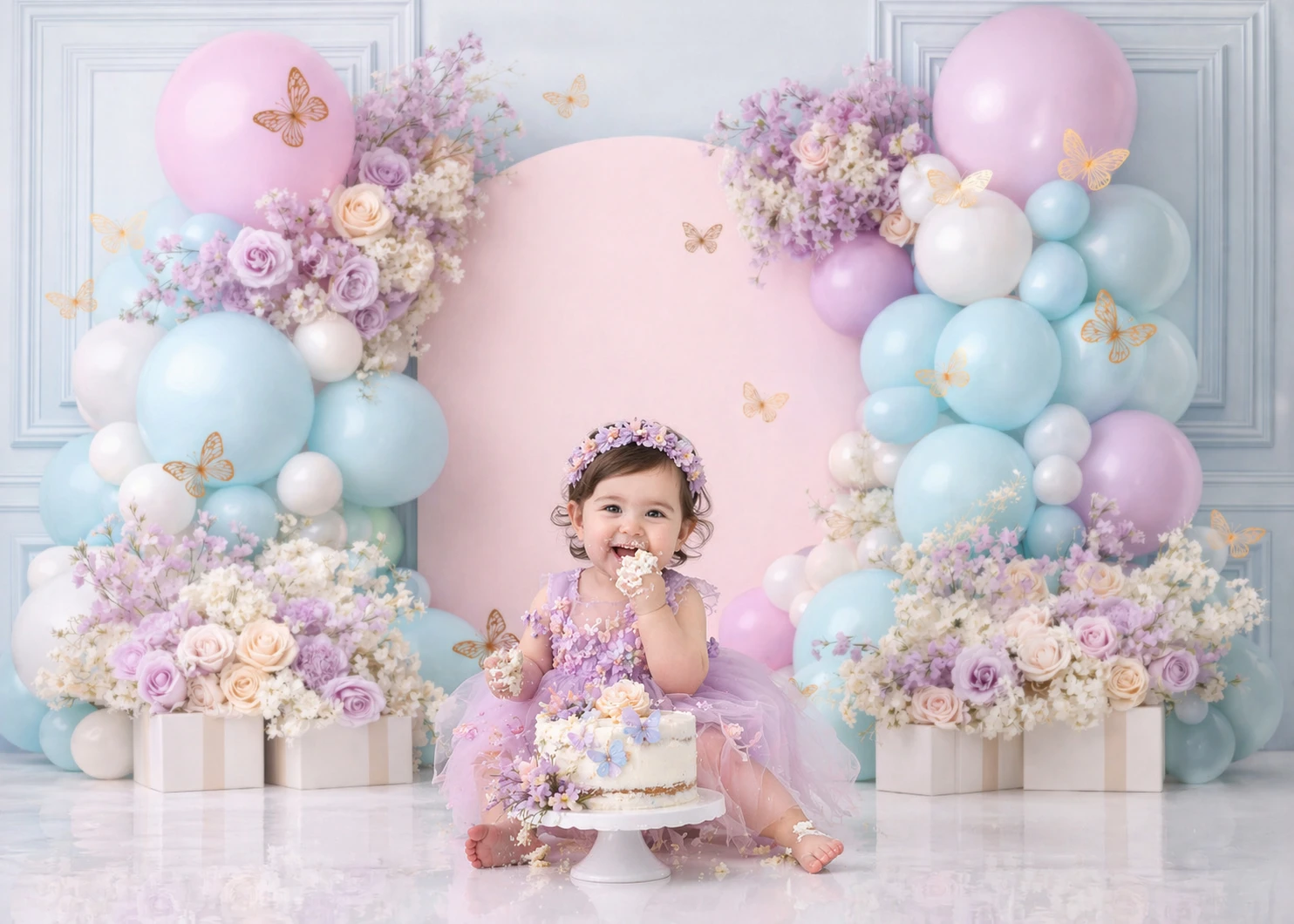 Maison Petal Backdrop Butterfl - Photography Sport 评论和价格
