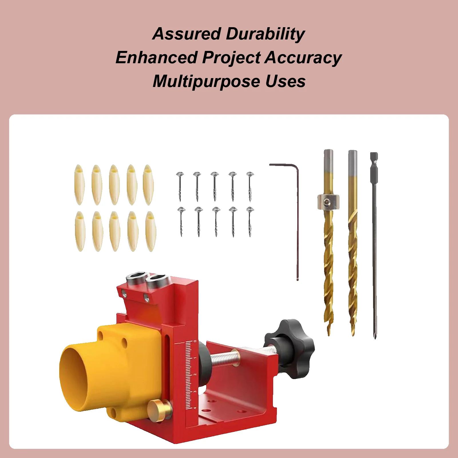 

Pocket Hole Pocket Hole Angled Drill Guide Woodworking Guides With Dust Collection For Cabinet Installation Deck Building Desk