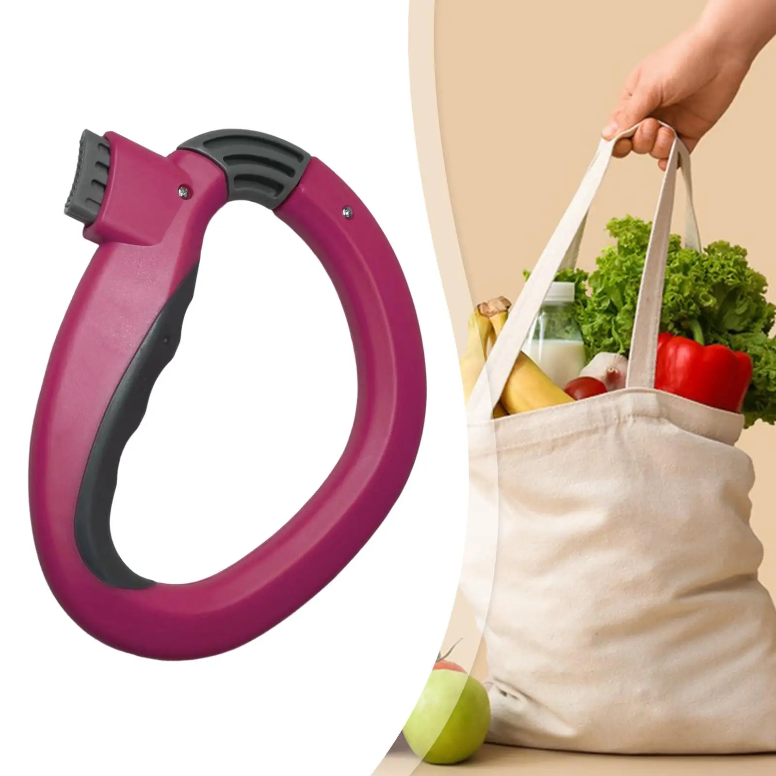 Bag Carrier Handle Comfortable Grip Labor Saving Portable Holder Anti Slip Sturdy Design for Errands and Travel