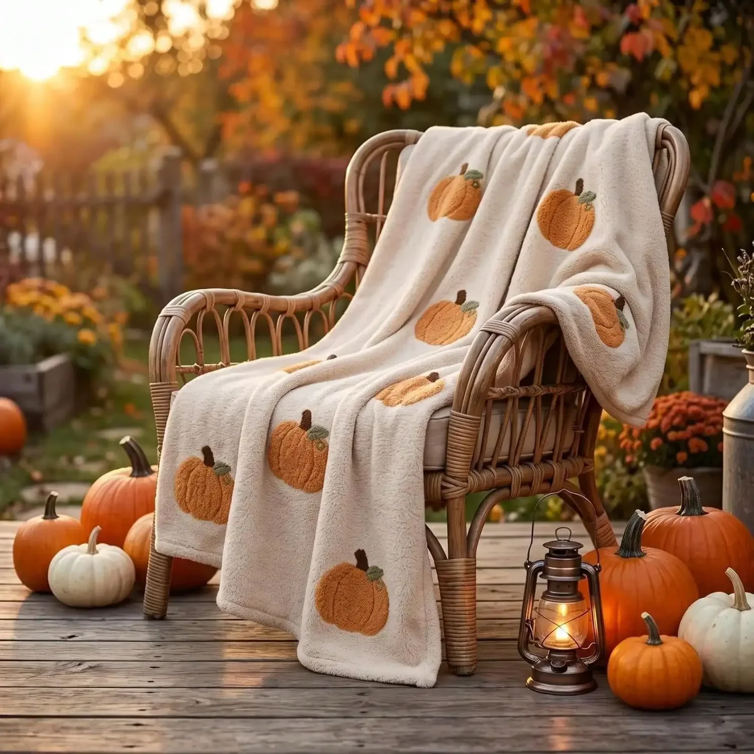 39x27.5'' Halloween Throw Blanket With Pumpkin Patterns | Flannel Pumpkin Throw Blanket, Festive Printed Decorative Blanket, Soft And Cozy, Halloween Decor For Sofa Couch Bed Office