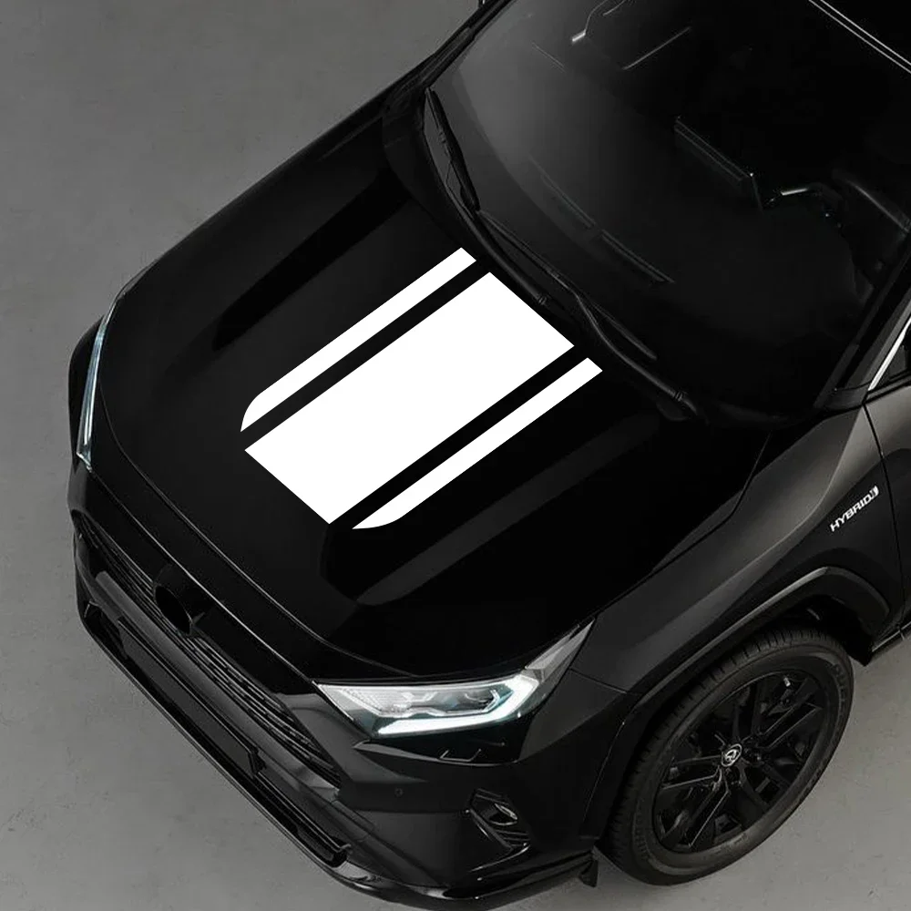 

Car Hood Sticker For Toyota RAV4 Graphic Vinyl Film Bonnet Racing Stripes Decal PVC Sticker Exterior Decoration Car Accessories