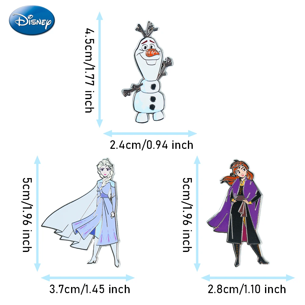 1 Stück Disney Frozen Offiziell lizenzierte Sammel-Pins aus Zinklegierung, Emaille-Pin, Anna Elsa Jacken-Reversnadel, Anime-Rucksack-Pin – Detail 9