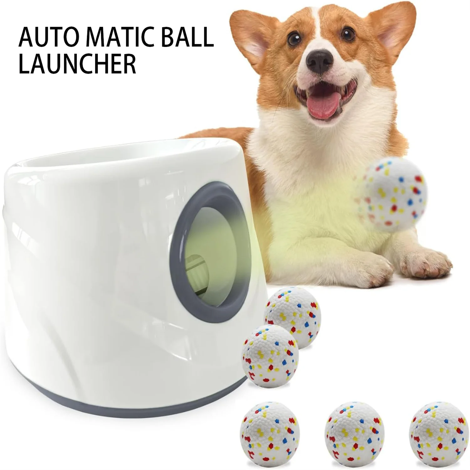 

Improved Small-sized Pet Automatic Sensing Ball Throwing Machine Dog Outdoor Thrower Carrying 3 Balls Automatic Throwing Machine