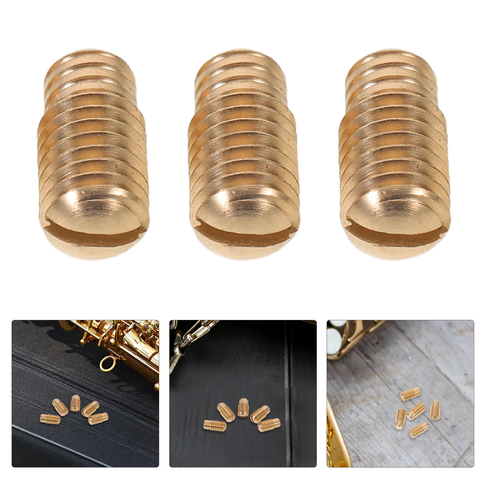 

5Pcs Sax Neck Screws Brass for Alto Soprano Saxophone Repair Maintenance Replacement Parts Tighten Tool Accessory