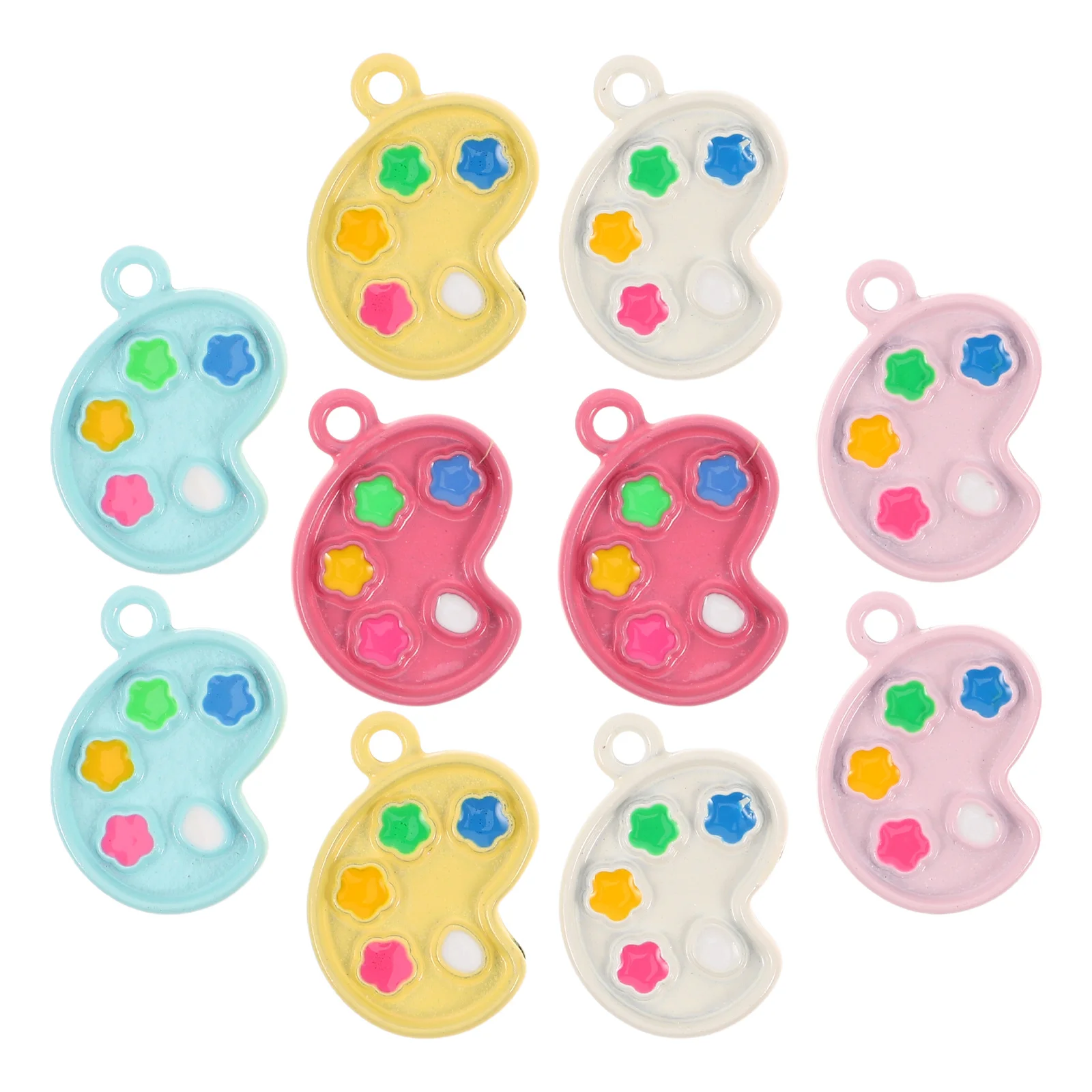 

10 шт. креативных подвесок-палитр для создания украшений своими руками, разнообразные металлические кулоны для ожерелий и серег, аксессуары для рукоделия