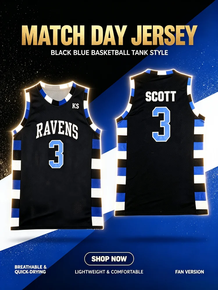 Summer Intage One Tree Hill Ravens Team Movie Basketball Jersey Sports Vest Scott Casual Sleeveless Gym Tops Family Kids Tees