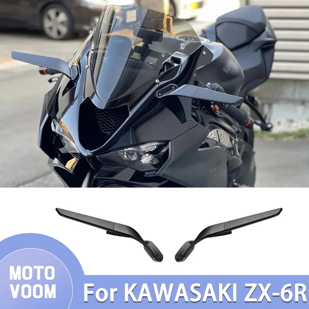 

NEW Motorcycle Rear View Side Mirror Accessories For Kawasaki Ninja 636 ZX-6R ABS/KRT 2019-2024 ZX-4R ZX-4RR wing mirror
