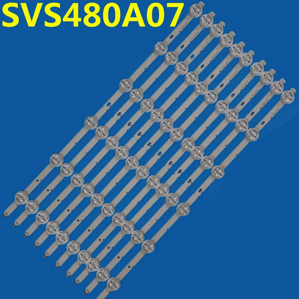

10 шт., 505 мм, светодиодная лента для подсветки, 6 ламп SVS480A07-REV3-6LED-140124 для LED-48B800N 48PFS6909 48PFS6959 48PFK6949/12 LTA480HW03