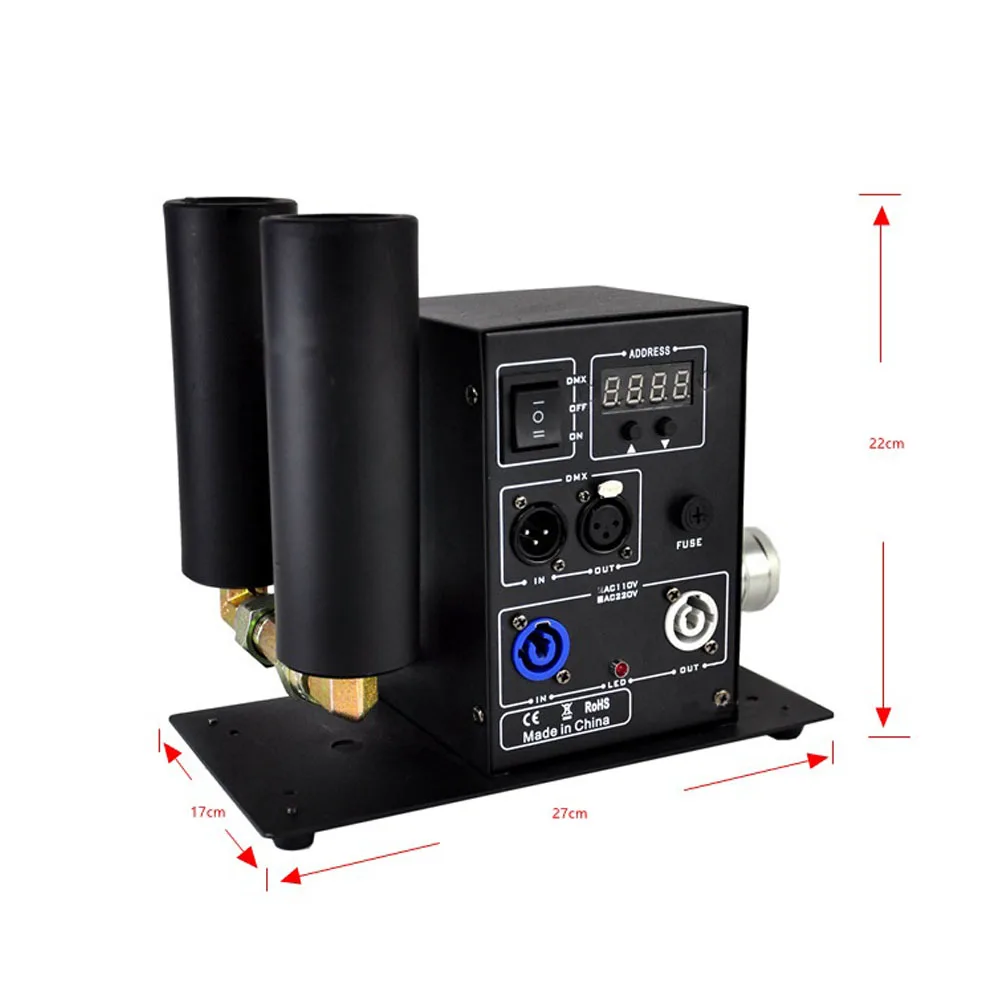 DMX512 Co2 Jet Fog Machine for Events - usage example