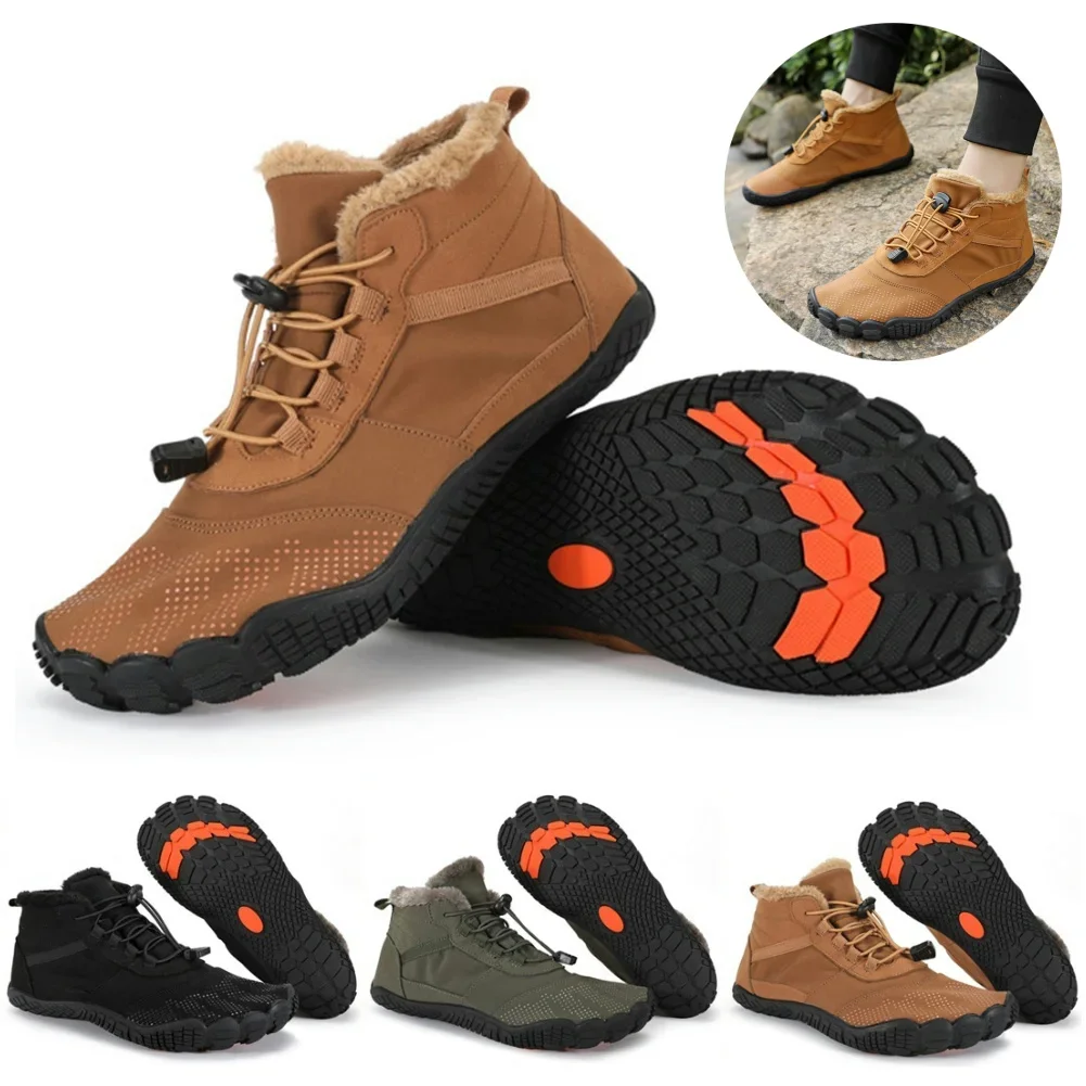 

Women Men Winter Booties Waterproof Outdoor Work Shoes Warm Male Snow Boots Ankle Shoes for Trekking Climbing Working