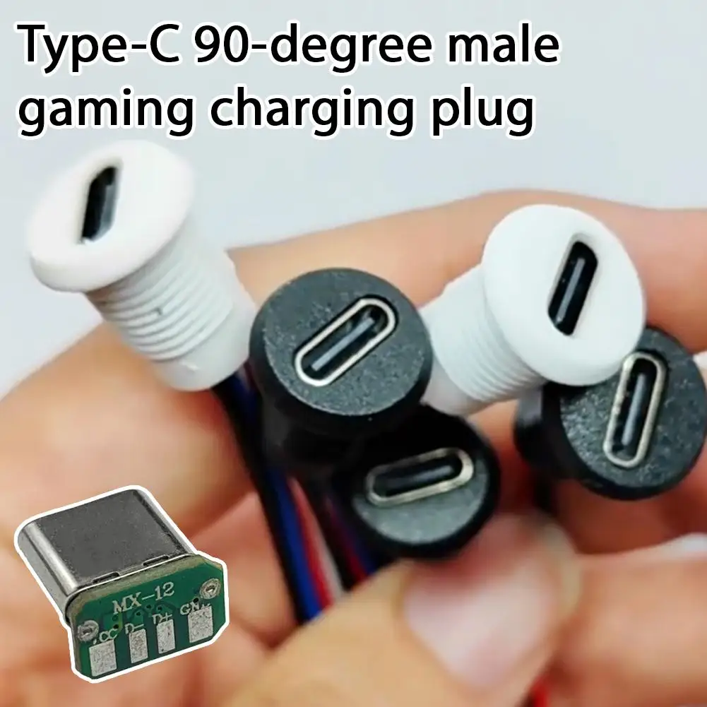 

5 шт. USB 3.1 Type-C 16-контактная вертикальная плата-перемычка, 90-градусный штекерный разъем с 4 контактами, удлиненный корпус для самостоятельной сборки телефонов