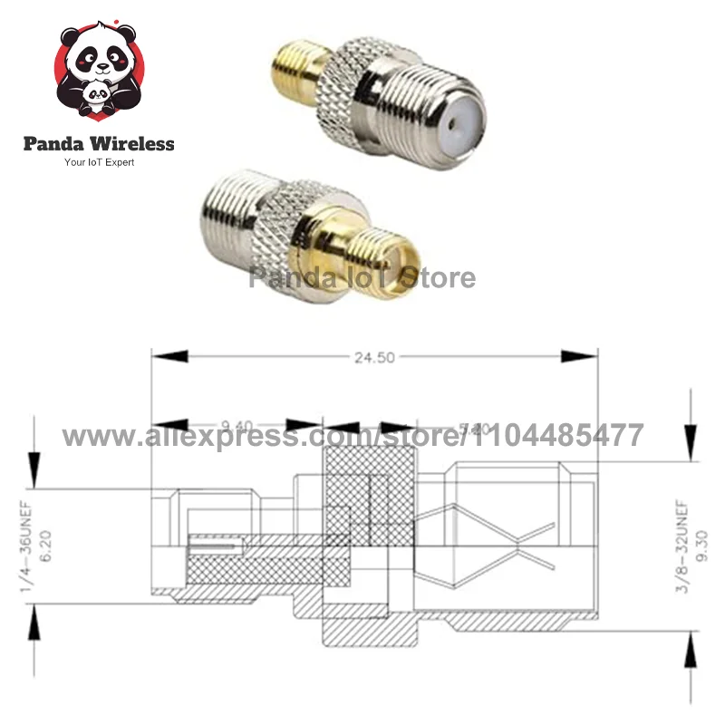 F Type to SMA Male Female Coaxial Adapter Coax Connector  with Screw For Antenna Wire Terminals Wi-Fi Radios External Antenna