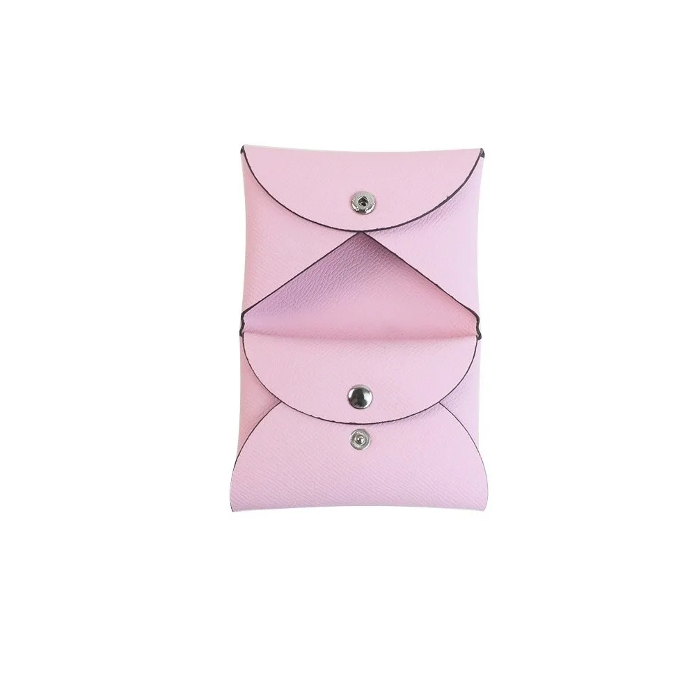 Classic PU Leather Mini Coin Purse Foldable Palm Print Credit Card Holder Hasp Closure Small Coin Purse Pouch Unisex