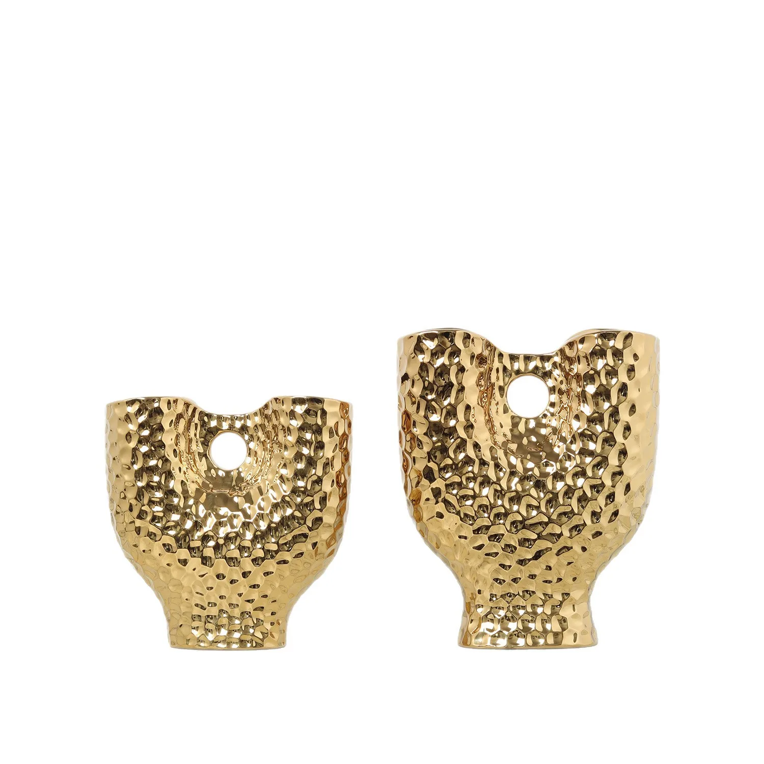 

Modern light luxury creative electroplated ceramic vases high-end soft decorations in the showroom model room