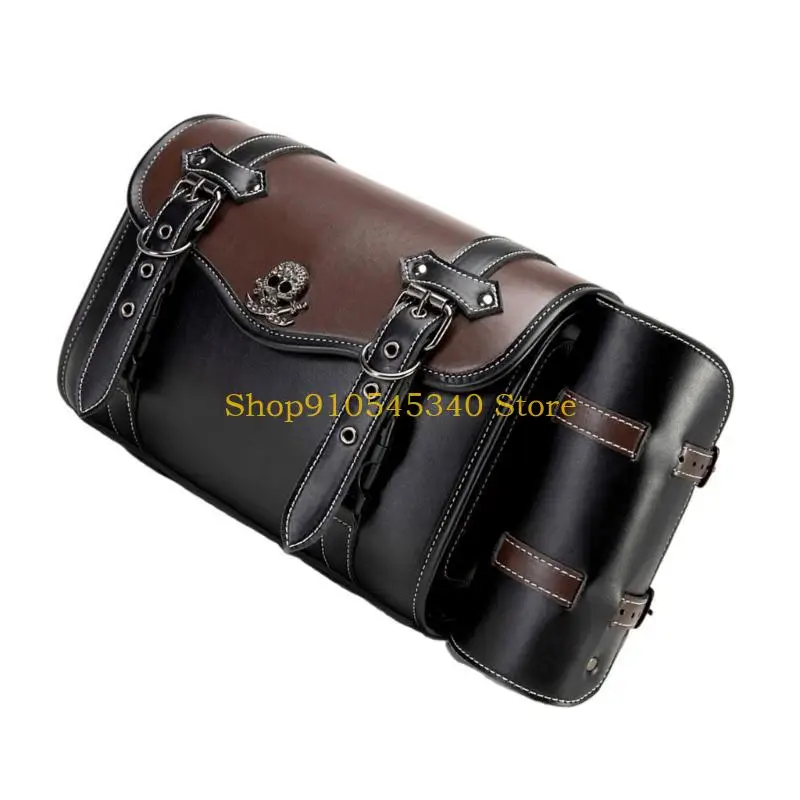 

U2JA Стильная винтажная боковая сумка на багажник мотоцикла для персонализации впечатлений от езды