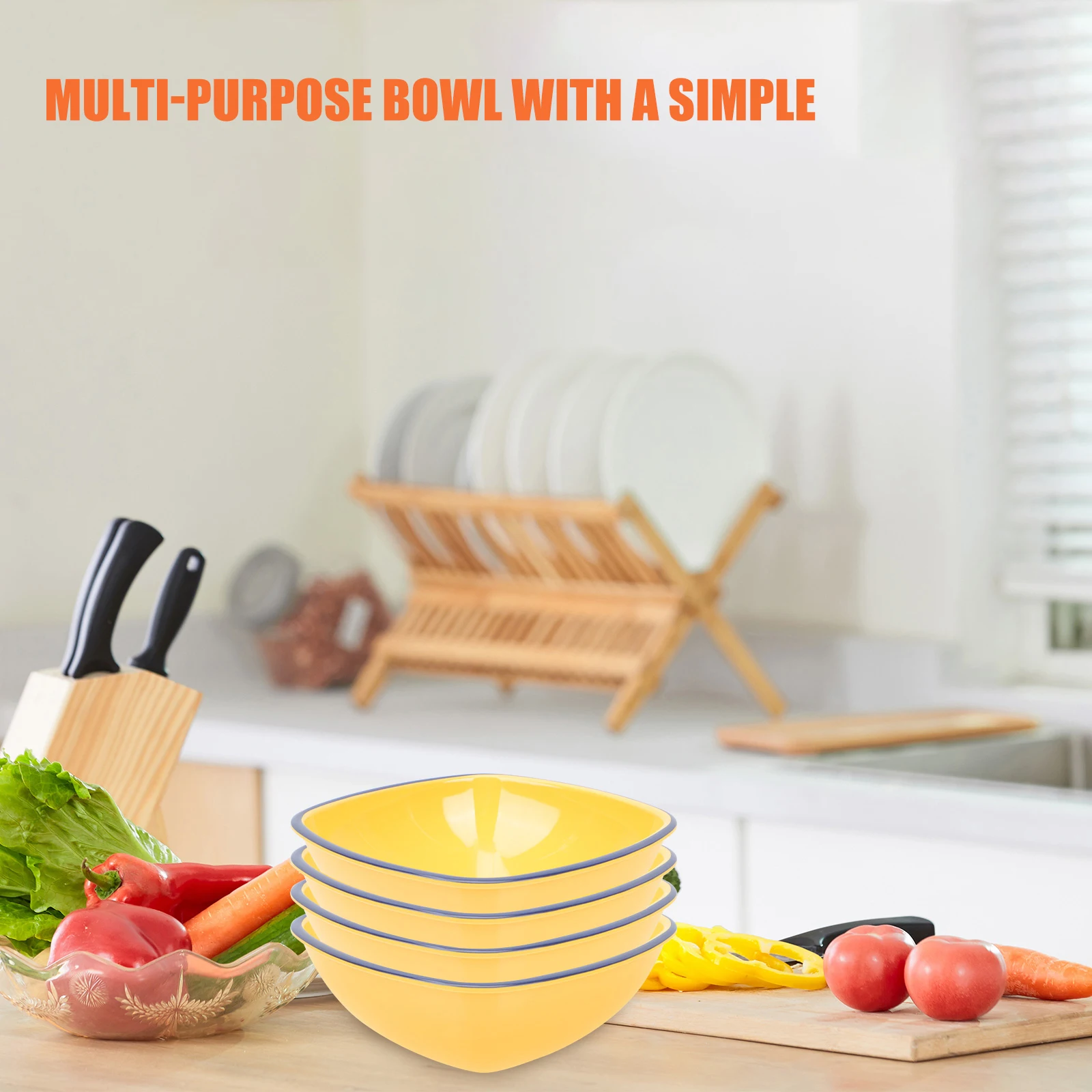

Metamine Soup Bowls Enamel Tableware Heat Resistant Lightweight Serving Bowls Ramen Rice Kitchenware Home Dining