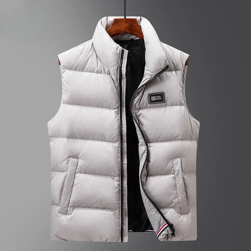 

90% White Duck Down Jacket Casual Mens Sleeveless Down Coats Keep Warm Down Vest for Men Autumn and Winter Puffer Vest Jaquetas