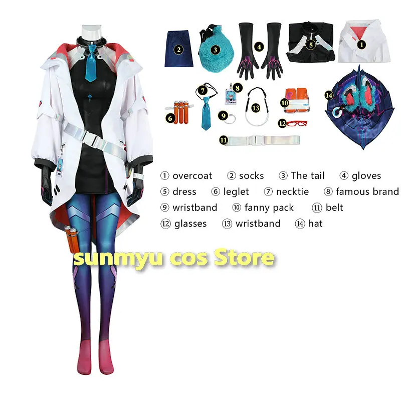 

Game LoL Aurora Cosplay Costume Battle Bunny